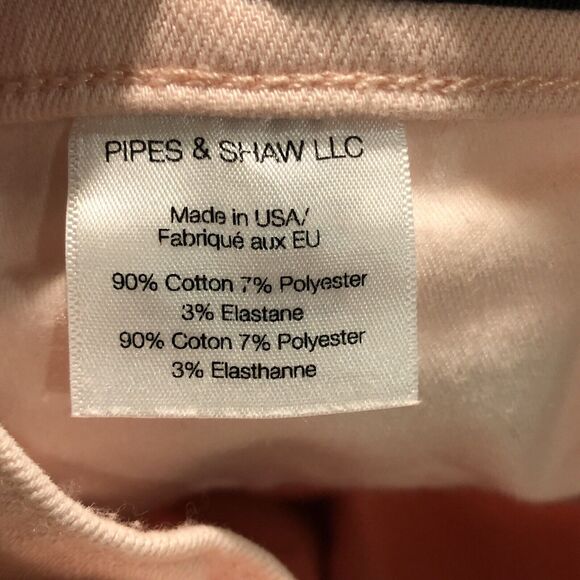 Veronica Beard Debbie Ankle Skinny High Rise Jeans 27 Button Fly Pink Stretch - Picture 8 of 14